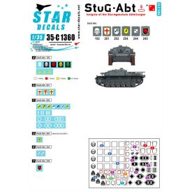   Star Decals StuG-Abt # 2. Generic insignia and unit markings for the Sturmgeschütz units matrica