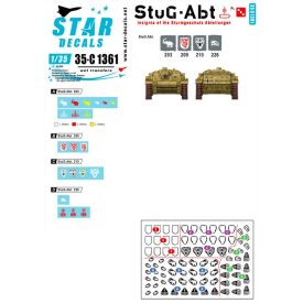   Star Decals StuG-Abt # 3. Generic insignia and unit markings for the Sturmgeschütz units matrica