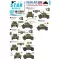 Star Decals Daimler Armoured Car # 1. British and Belgian service in WW2 matrica