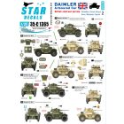 Star Decals Daimler Armoured Car # 2. British cold war service. Palestine, Korean War, Kenya, Suez, Malaya, Cyprus matrica