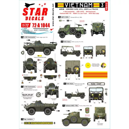 Star Decals Vietnam ARVN # 3 matrica