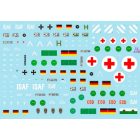 Star Decals ISAF-Afghanistan # 1. GECON - Peacekeepers from Germany. Wiesel I MK 20, Fuchs APC, NBC, Sanität matrica