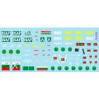 Star Decals ISAF-Afghanistan # 3. Peacekeepers from Bulgaria, Hungary, Portugal. BRDM-2, BTR-80A, Panhard VBL matrica