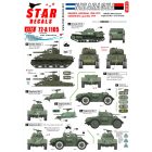 Star Decals Nicaragua. Guarda Nacional and Sandinista guerilla matrica