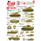 Star Decals FFI # 1. Captured German Tanks. PzKpfw IV H Late , SdKfz 251 D, Panzerwerfer 42, Tiger I , JgPz38(t) Hetzer matrica