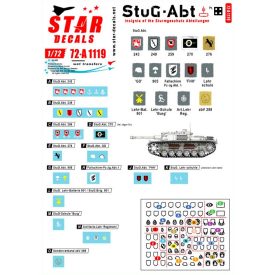   Star Decals StuG-Abt # 4. Generic insignia and unit markings for the Sturmgeschütz units matrica
