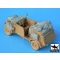 Black Dog Kübelwagen type 82 accessories set for Tamiya kit, 15 resin parts – járműmakett-kiegészítő