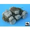 Black Dog Staghound Big accessories set for Bronco kit, 23 resin parts – járműmakett-kiegészítő