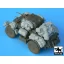 Black Dog Staghound accessories set for Bronco kit, 19 resin parts – járműmakett-kiegészítő