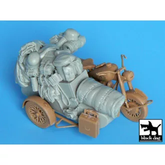   Black Dog German sidecar accessories set for Master box – járműmakett-kiegészítő