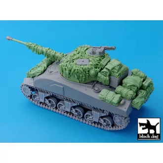   Black Dog British Sherman Firefly hessian tape camo net for Dragon – járműmakett-kiegészítő