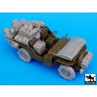 Black Dog US Jeep big accessories set for Tamiya
