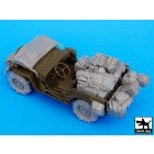 Black Dog US Jeep big accessories set for Tamiya