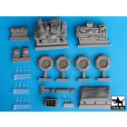 Black Dog US Jeep big accessories set for Tamiya