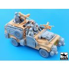 Black Dog Defender Wolf accessories set with crew for Hobby Boss