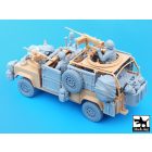 Black Dog Defender Wolf accessories set with crew for Hobby Boss