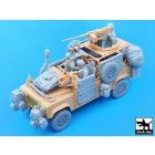 Black Dog Defender Wolf accessories set with crew for Hobby Boss