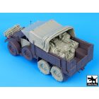 Black Dog Krupp Protze big accessories set for Tamiya