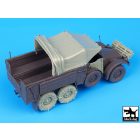 Black Dog Krupp Protze accessories set for Tamiya