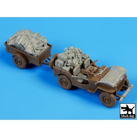 Black Dog Us Jeep airborne after drop accessories set for Bronco