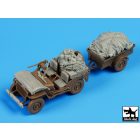 Black Dog Us Jeep airborne after drop accessories set for Bronco