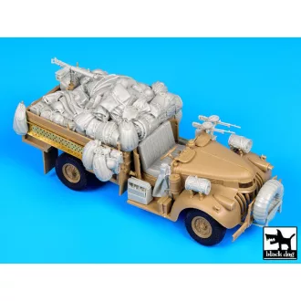   Black Dog British SAS chevrolet No.2 Nort Africa 1942 for Tamiya – járműmakett-kiegészítő