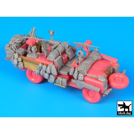 Black Dog Land Rover Pink Panther accessories set for Italeri