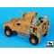 Black Dog M-ATV WINT-T B with equip.accessories set for Panda – járműmakett-kiegészítő