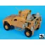Black Dog M-ATV WINT-T B with equip.accessories set for Panda – járműmakett-kiegészítő