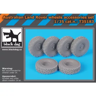   Black Dog Australian Land Rover wheels accessories set – járműmakett-kiegészítő
