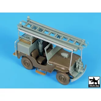   Black Dog Jeep Willys CJ2A firetruck conversion set for Tamiya