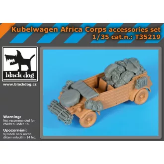   Black Dog Kübelwagen Africa Corps accessories set for Tamiya – járműmakett-kiegészítő