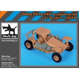 Black Dog Delta Force FAV accessories set for Hobby Boss