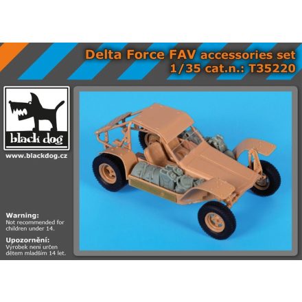 Black Dog Delta Force FAV accessories set for Hobby Boss
