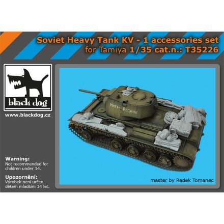 Black Dog Soviet Heavy Tank KV - 1 accessories set for Tamiya