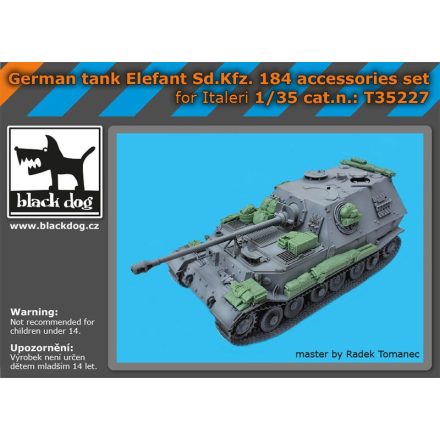 Black Dog German tank Elefant Sd.Kfz 184 accessories set (italeri)