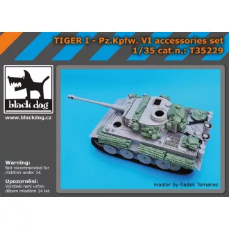   Black Dog Tiger I - Pz.Kpfw. VI aaccessories set for Academy – járműmakett-kiegészítő