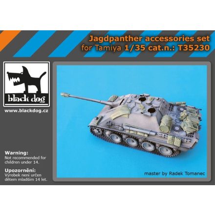 Black Dog Jagdpanther accessories set for Tamiya