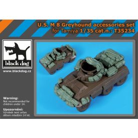 Black Dog U.S. M 8 Greyhound accessories set for Tamiya