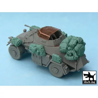   Black Dog Sd.Kfz. 222 accessories set for ICM 48191 and Tamiya future release, 12 resin parts – járműmakett-kiegészítő