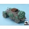 Black Dog Sd.Kfz. 222 accessories set for ICM 48191 and Tamiya future release, 12 resin parts – járműmakett-kiegészítő