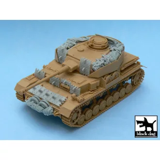   Black Dog Pz.Kpfw. IV Ausf J accessories set for Tamiya 32518, 20 resin parts – járműmakett-kiegészítő