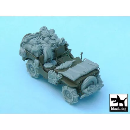 Black Dog US Jeep accessories set for Tamiya