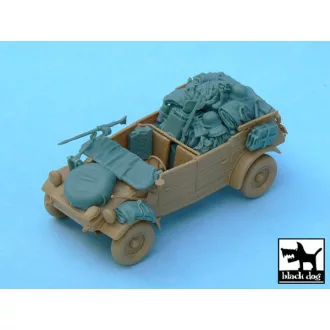   Black Dog Kübelwagen accessories set for Tamiya 32503, 26 resin parts – járműmakett-kiegészítő