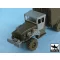 Black Dog US 2 1/2 ton Cargo Truck accessories set for Tamiya 32548, 10 resin parts – járműmakett-kiegészítő
