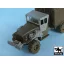 Black Dog US 2 1/2 ton Cargo Truck accessories set for Tamiya 32548, 10 resin parts – járműmakett-kiegészítő