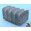 Black Dog US 2 1/2 ton Cargo Truck cargo bay canvas for Tamiya 32548, 1 resin part – járműmakett-kiegészítő