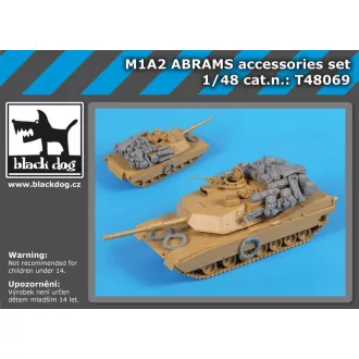   Black Dog M1A2 Abrams accessories set for Tamiya – járműmakett-kiegészítő
