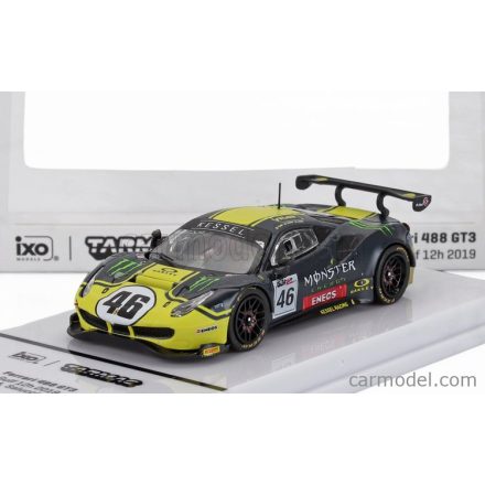 TARMAC FERRARI 488 GT3 3.9L TURBO V8 TEAM KESSEL RACING VR46 MONSTER N 46 12h GULF 2019 VALENTINO ROSSI - LUCA MARINI - ALESSIO SALUCCI UCCIO