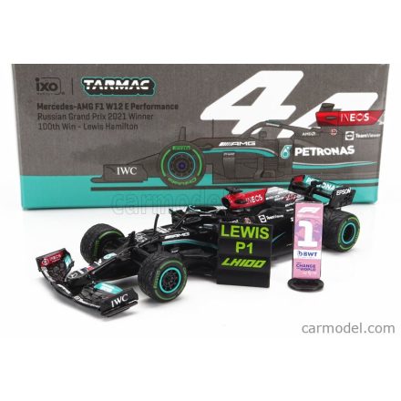 TARMAC MERCEDES GP F1 W12 MERCEDES M12 EQ POWER+ TEAM AMG PETRONAS MOTORSPORT FORMULA ONE N 44 WINNER SOTCHI RUSSIAN GP 2021 LEWIS HAMILTON - 100th VICTORY F1